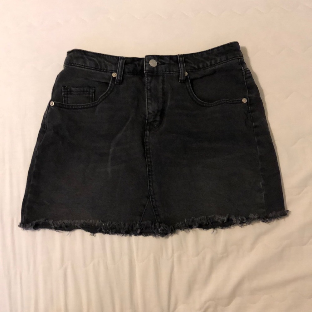 Wild fable black jean skirt